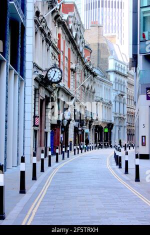 Throgmorton Street, City of London Stock Photo