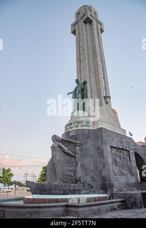 Monument to the fallen at Santa Cruz de Tenerife, Canary islands, Spain.
