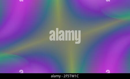 Abstract neon purple green symmetrical background. Stock Photo
