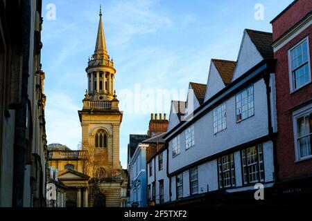 Lincoln College Library (Oxford University), Turl Street, Oxford, UK Stock Photo