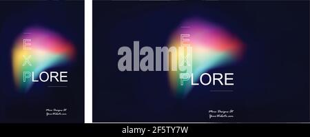 Trendy Minimal Vector Background of Sleeping Rainbow Colors. Backdrop for Banner, Poster, Cover, Flyer, Advertising, Card, Website and Mobile Use. Stock Vector