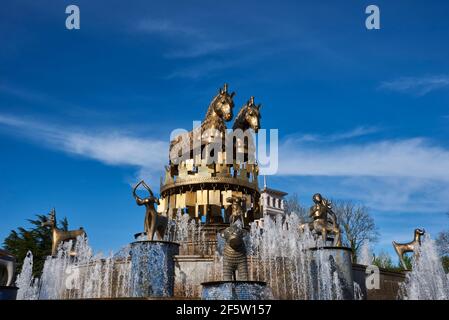 Colchis Fountain in the central square of Kutaisi, Georgia Stock Photo