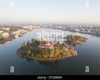 The south harbor in Helsinki, Finland Stock Photo