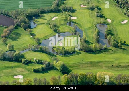 Golf Course Gut Brettberg, Lohne, County of Vechta, Lower Saxony, Germany Stock Photo