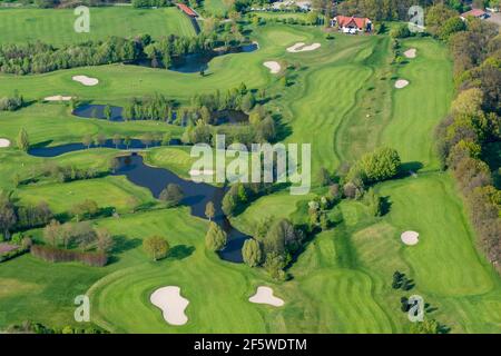 Golf Course Gut Brettberg, Lohne, County of Vechta, Lower Saxony, Germany Stock Photo