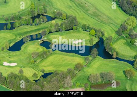 Golf Course Gut Brettberg, Lohne, County of Vechta, Lower Saxony, Germany Stock Photo