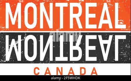 Montreal Cursive Montreal - hand drawn lettering name of Canadian city. Handwritten ...
