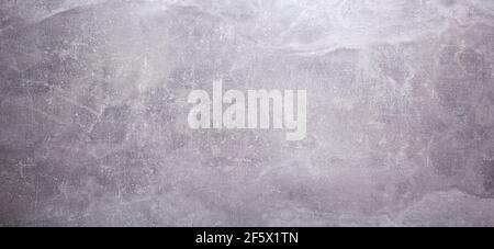 gray stone or marble surface background of table, wall or floor texture. Panorama or panoramic view with copy space Stock Photo