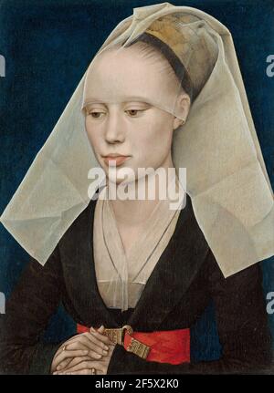 Rogier van der Weyden, Portrait of a Lady, 1460, oil on panel, National Gallery of Art, Washington D.C., USA. Stock Photo