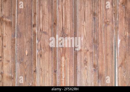 Wooden background with brown colored planks Stock Photo