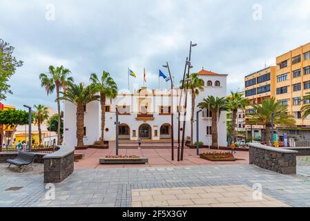 Puerto del Rosario, Spain, Janury 23, 2021:Town hall at Puerto del Rosario, Fuerteventura, Canary islands, Spain. Stock Photo