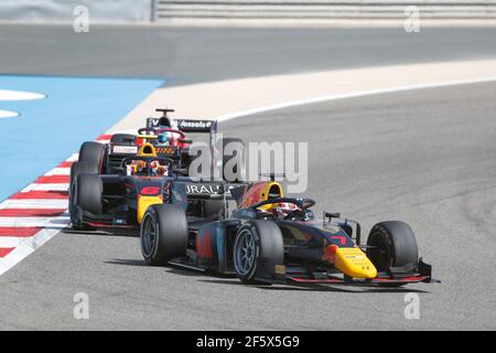 07 Lawson Liam (nzl), Hitech Grand Prix, Dallara F2, action during the 1st round of the 2021 FIA Formula 2 Championship from March 26 to 28, 2021 on the Bahrain International Circuit, in Sakhir, Bahrain - Photo Frédéric Le Floc?h / DPPI Stock Photo