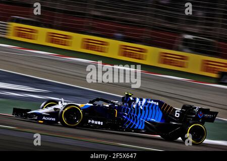 Sakhir, Bahrain. 28th Mar, 2021. Nicholas Latifi (CDN) Williams Racing FW43B. 28.03.2021. Formula 1 World Championship, Rd 1, Bahrain Grand Prix, Sakhir, Bahrain, Race Day. Photo credit should read: XPB/Press Association Images. Credit: XPB Images Ltd/Alamy Live News Stock Photo