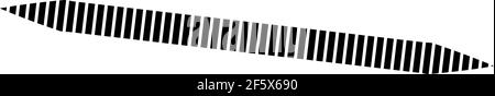 Horizontal dashed, segmented lines design shape element — Stock vector ...
