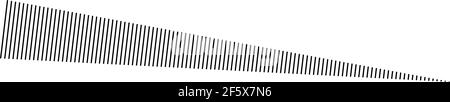 Horizontal dashed, segmented lines design shape element — Stock vector ...