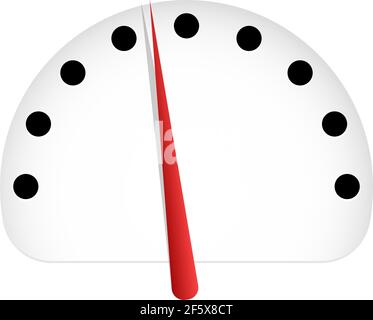 Dial, meter gauge vector illustration. Measurement, level, performance concept — Stock vector illustration, Clip art graphics Stock Vector
