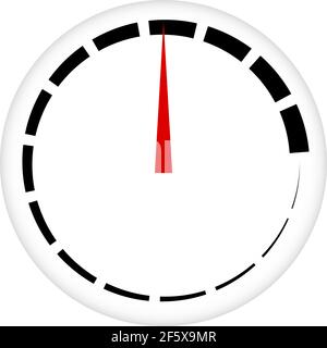 Dial, meter gauge vector illustration. Measurement, level, performance concept — Stock vector illustration, Clip art graphics Stock Vector
