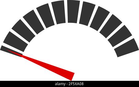 Dial, meter gauge vector illustration. Measurement, level, performance concept — Stock vector illustration, Clip art graphics Stock Vector