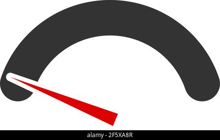 Dial, meter gauge vector illustration. Measurement, level, performance concept — Stock vector illustration, Clip art graphics Stock Vector