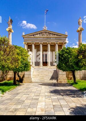 Academy of Athens, Athens, Greece. Stock Photo