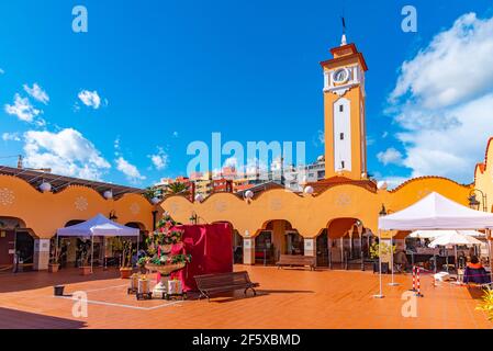 Santa Cruz, Spain, Janury 7, 2021: Marketplace of our lady of Africa at Santa Cruz, Tenerife, Canary islands, Spain. Stock Photo