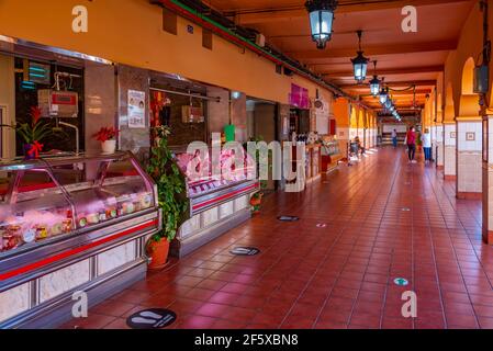 Santa Cruz, Spain, Janury 7, 2021: Marketplace of our lady of Africa at Santa Cruz, Tenerife, Canary islands, Spain. Stock Photo