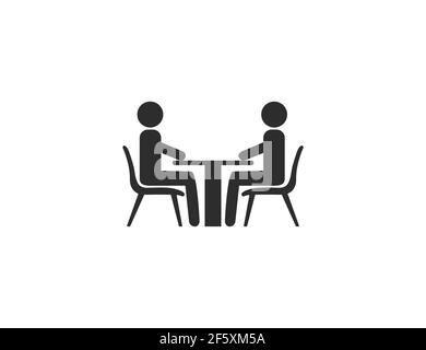 Vector illustration. People talking icon Stock Vector
