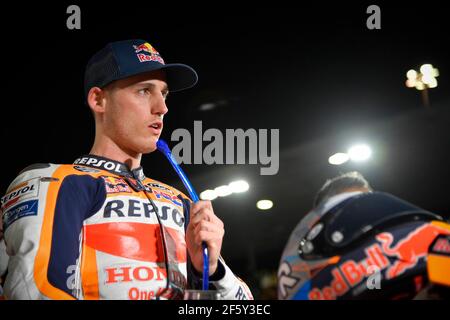 Doha, Qatar. 28th Mar, 2021. Races for MotoGP Barwa Grand Prix of Qatar at Losail International Circuit, Qatar. March 28, 2021 In picture: Carreras del Gran Premio de MotoGP Barwa de Qatar en el Circuito Internacional de Losail, Qatar. 28 de marzo de 2021 POOL/ MotoGP.com/Cordon Press Images will be for editorial use only. Mandatory credit: © MotoGP.com Credit: CORDON PRESS/Alamy Live News Stock Photo