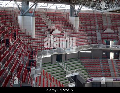 Mendoza, Argentina 07-24-2018. Covered Stadium, Arena Aconcagua, Olympic Village of Mendoza City. Photo: Axel Lloret - ARGRA 2250 Stock Photo