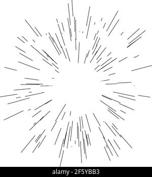 Radial, Radiating Lines, Stripes Abstract Element For Explosion, Burst 