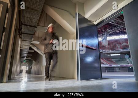 Mendoza, Argentina 07-24-2018. Covered Stadium, Arena Aconcagua, Olympic Village of Mendoza City. Photo: Axel Lloret - ARGRA 2250 Stock Photo