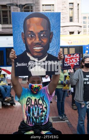 MARCH 28 - Minneapolis, MN: Protests and demonstrators march outside ...