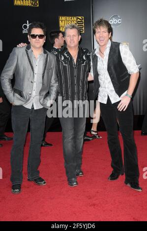 Jay DeMarcus, Gary LeVox, Joe Don Rooney at the 2009 American Music Awards at Nokia Theatre L.A. Live on 11, 22, 2009 in Los Angeles, Ca. Stock Photo