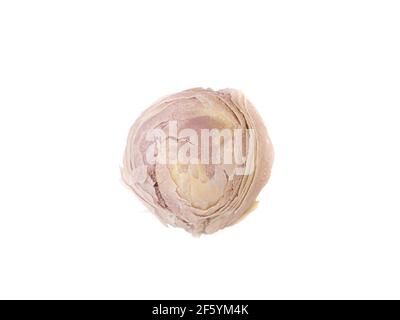 Taiwan taro cake, a close up of taiwanese homemade crystal ball cake dessert bakery isolated on white background. Stock Photo