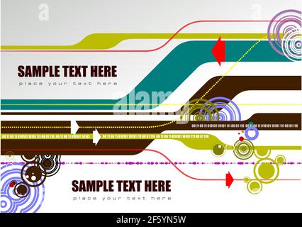 Abstract hi-tech background. Vector color illustration Stock Vector