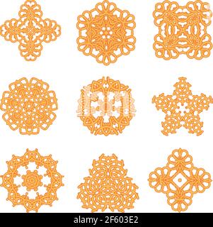 Beautiful colorful flower ornament for creative design Stock Vector