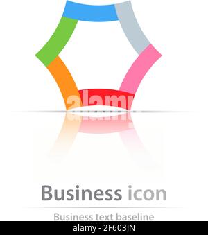 Originally created business icon for creative design tasks Stock Vector
