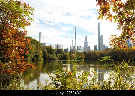 Central Park in the Pandemic (NYC, Oct 2020) Stock Photo