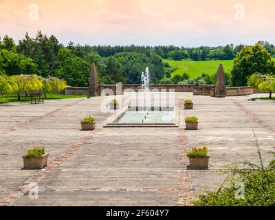 World War Memorial in Lidice Stock Photo