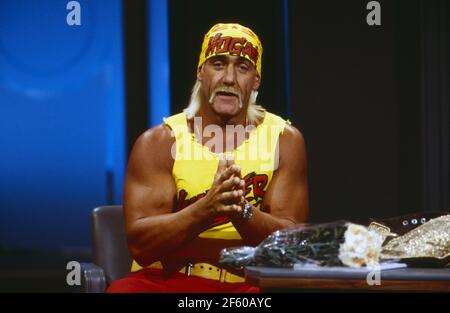 RTL Nachtshow, Late-Night-Talkshow, Deutschland 1994 - 1995, Sendung vom 27. Juli 1994, Gaststar: Wrestler Hulk Hogan Stock Photo