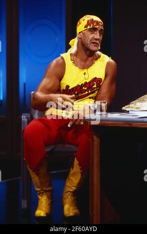 RTL Nachtshow, Late-Night-Talkshow, Deutschland 1994 - 1995, Sendung vom 27. Juli 1994, Gaststar: Wrestler Hulk Hogan Stock Photo
