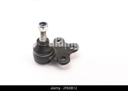 New car ball joint on white background.  Stock Photo