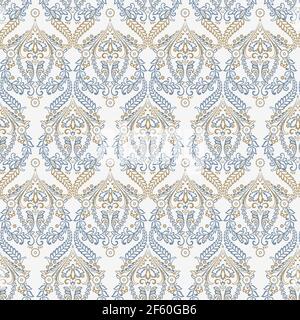 Seamless vintage vector background. Vector floral wallpaper baroque style pattern Stock Vector