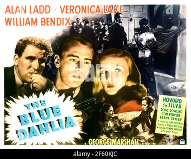 THE BLUE DAHLIA 1946 Paramount Pictures film with Alan Ladd and Veronica Lake Stock Photo