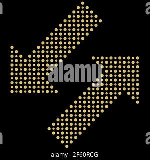 Fine Vector Dotted Arrows For Web and Infographic Stock Vector