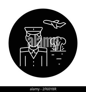 War emigrant color line icon. Sign for web page, mobile app, button, logo. Editable stroke. Stock Vector