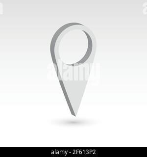 Map pointer - 3D vector object Stock Vector