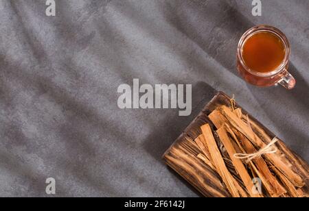 Cat's claw plant tea - Uncaria tomentosa Stock Photo