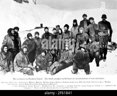 Elephant Island Castaways, 1916 Stock Photo - Alamy