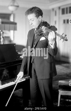 Jascha Heifetz, Russian-American Violinist Stock Photo